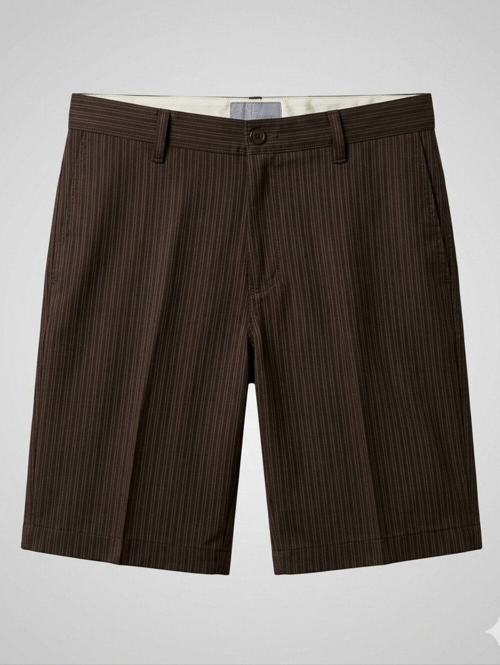 Ezekiel Mens Shorts Brown Pin Stripe Bermuda B5.27.5.11